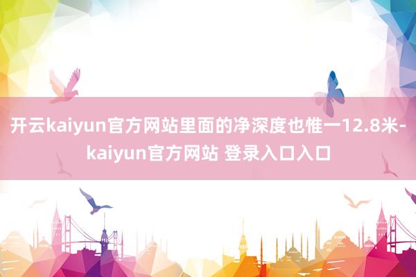 开云kaiyun官方网站里面的净深度也惟一12.8米-kaiyun官方网站 登录入口入口